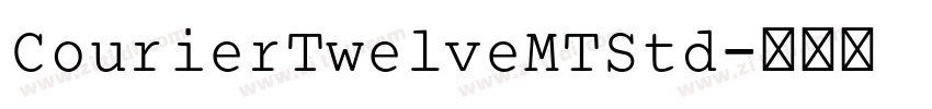 CourierTwelveMTStd字体转换