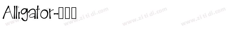 Alligator字体转换
