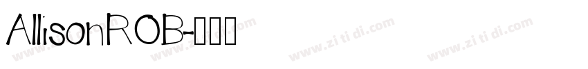 AllisonROB字体转换