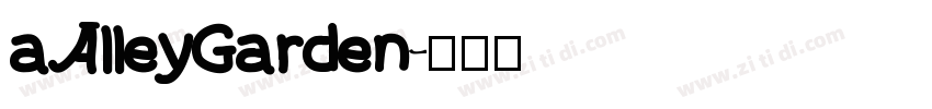 aAlleyGarden字体转换
