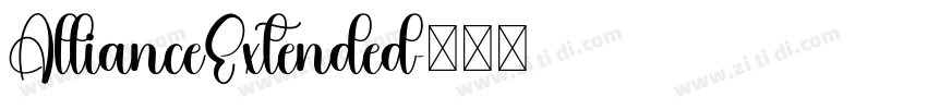 AllianceExtended字体转换