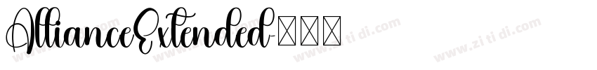 AllianceExtended字体转换