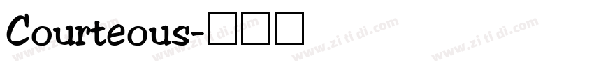 Courteous字体转换