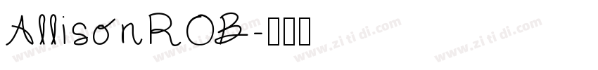 AllisonROB字体转换
