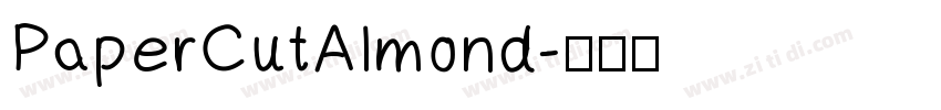 PaperCutAlmond字体转换