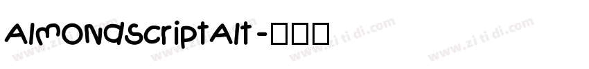AlmondScriptAlt字体转换