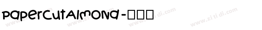 PaperCutAlmond字体转换