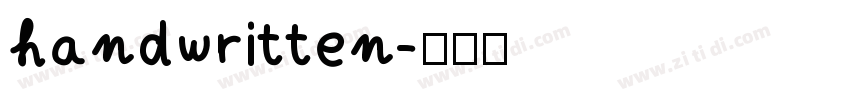 handwritten字体转换