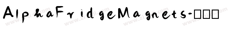 AlphaFridgeMagnets字体转换