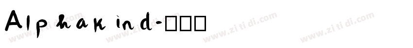 Alphakind字体转换