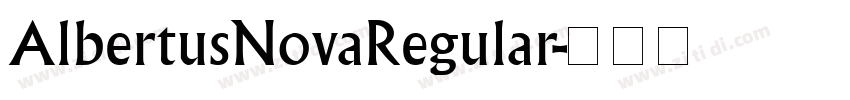 AlbertusNovaRegular字体转换