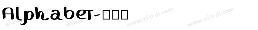 Alphabet字体转换
