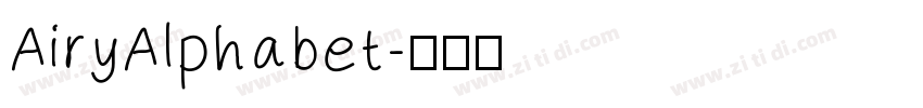 AiryAlphabet字体转换