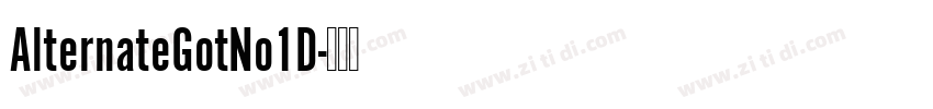 AlternateGotNo1D字体转换