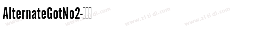 AlternateGotNo2字体转换