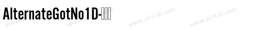 AlternateGotNo1D字体转换