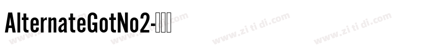 AlternateGotNo2字体转换