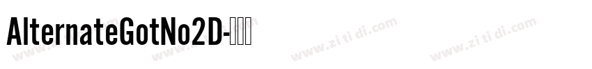 AlternateGotNo2D字体转换