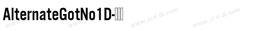 AlternateGotNo1D字体转换
