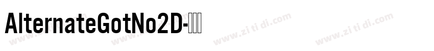 AlternateGotNo2D字体转换