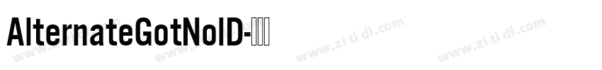 AlternateGotNolD字体转换