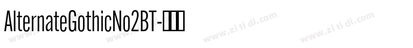 AlternateGothicNo2BT字体转换