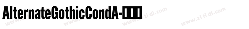 AlternateGothicCondA字体转换