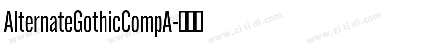 AlternateGothicCompA字体转换