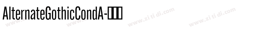 AlternateGothicCondA字体转换