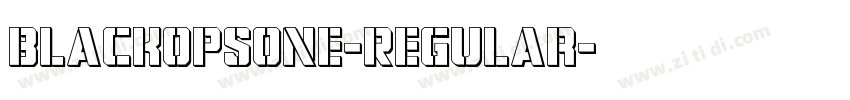BlackOpsOne-Regular字体转换