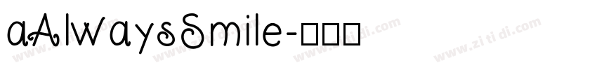 aAlwaysSmile字体转换