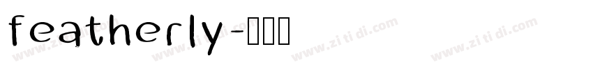 featherly字体转换