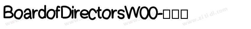BoardofDirectorsW00字体转换