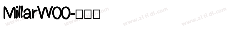 MillarW00字体转换