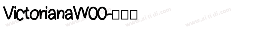VictorianaW00字体转换