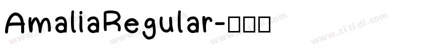 AmaliaRegular字体转换