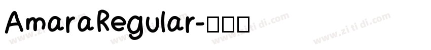 AmaraRegular字体转换