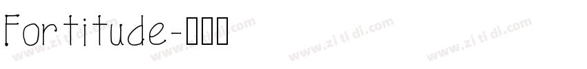 Fortitude字体转换