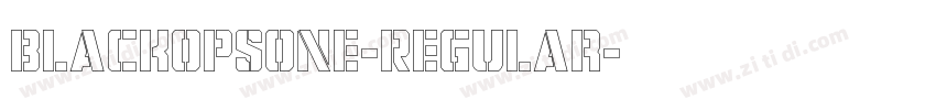 BlackOpsOne-Regular字体转换