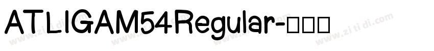 ATLIGAM54Regular字体转换