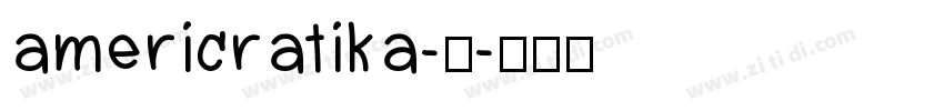 americratika-中字体转换