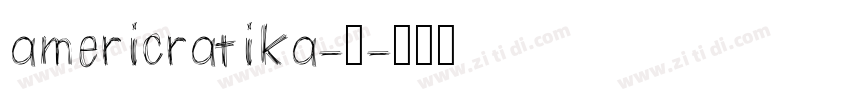 americratika-中字体转换