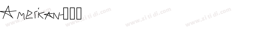 American字体转换