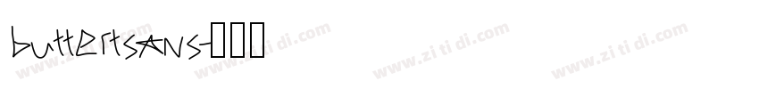 buttertsans字体转换