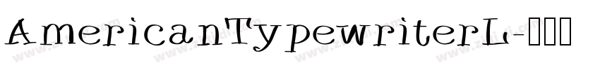 AmericanTypewriterL字体转换