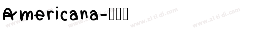 Americana字体转换