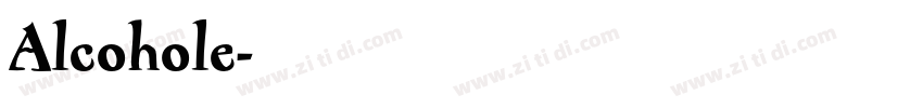 Alcohole字体转换