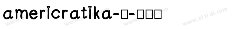 americratika-中字体转换