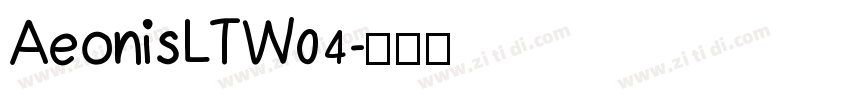 AeonisLTW04字体转换