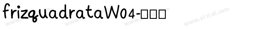 frizquadrataW04字体转换